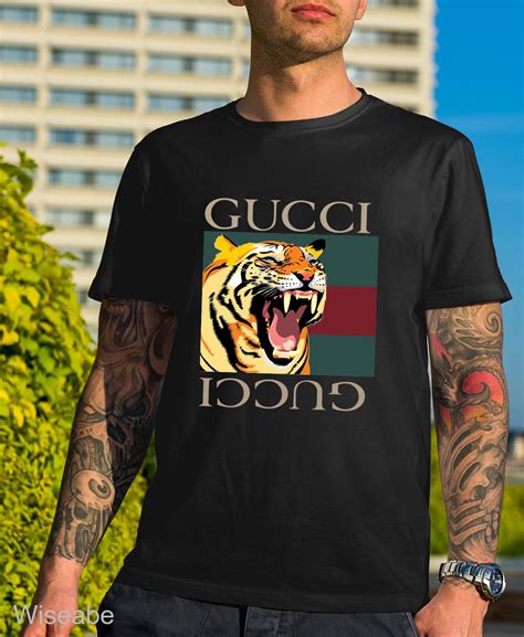 gucci shirt tiger white|Gucci tiger for sale.